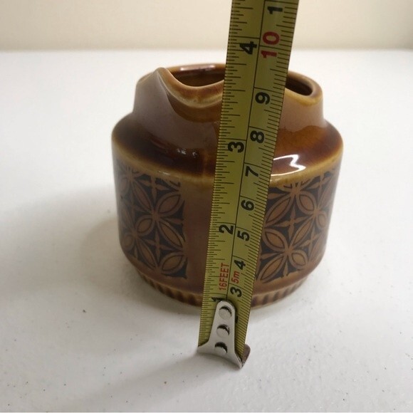 Vintage 1960s Royal Sealy Creamer Brown Pattern Made in Japan 5 X 3.5 Inches - Picture 10 of 11